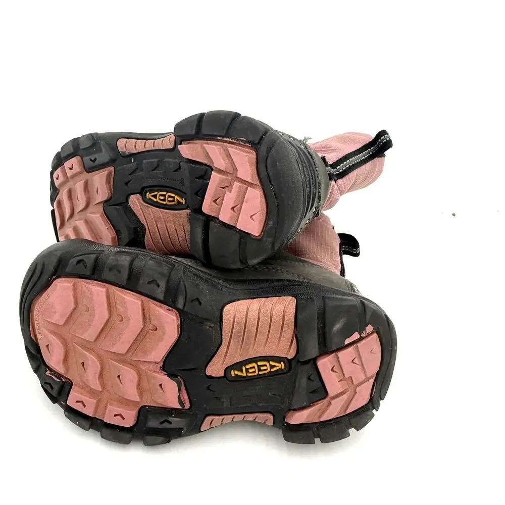 KEEN Kids Leather Winterport Neo DT Snow Boots Size 11